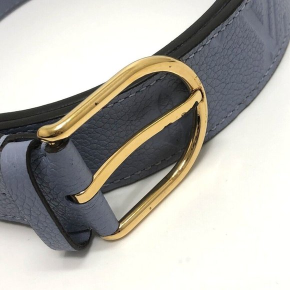 LOUIS VUITTON  MonogramEmpreinte Ceinture-Gracieux belt blue - Picture 9 of 9